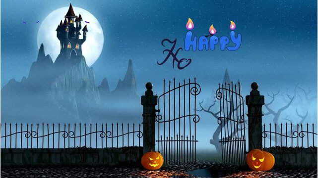 Happy Halloween Greeting Card - suitable for application on social media or personal business