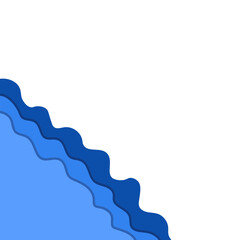 Wave Papercut Corner