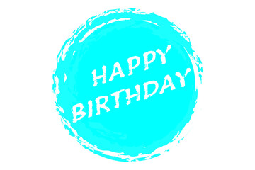 HAPPY BIRTHDAY - Happy Birthday（誕生日おめでとう）の文字の、よく目立つロゴマーク
