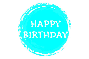 HAPPY BIRTHDAY - Happy Birthday（誕生日おめでとう）の文字の、よく目立つロゴマーク
