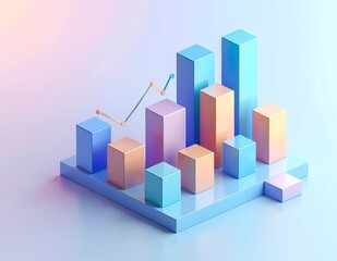 A vibrant 3D illustration showcasing a cluster of whimsical, multicolored buildings with unique architectural designs, set against a bright blue sky.