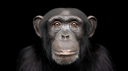 Fototapeta premium Thoughtful Gaze of Chimpanzee