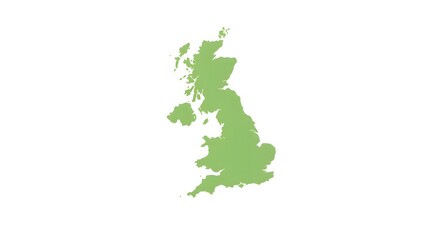 United kingdom map outline