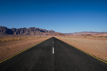 Route du désert namibien