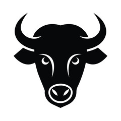 Bison Head Flat Symbol