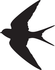 swallow silhouette vector