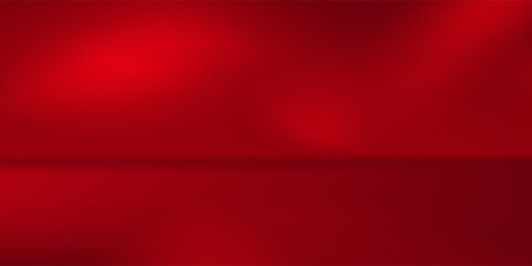 Wall interior background, studio  and backdrops show products.with shadow from window color Red background for text insertion and presentation product