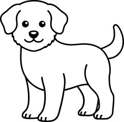 vector illustration of a dog