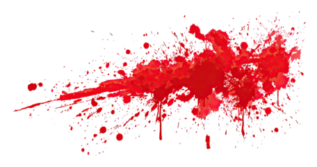 Abstract red paint splatter