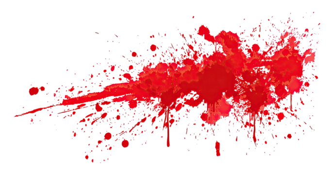 Abstract red paint splatter