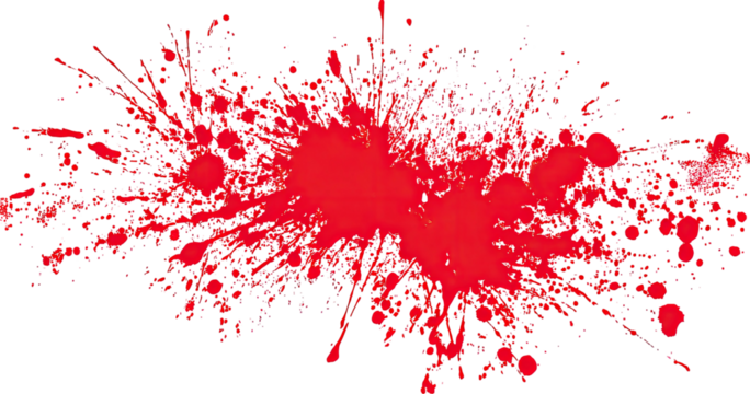 Abstract explosion of crimson paint