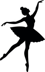 silhouette of ballet dancer © Asadul