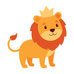 Vector art  cartoon lion cartoon