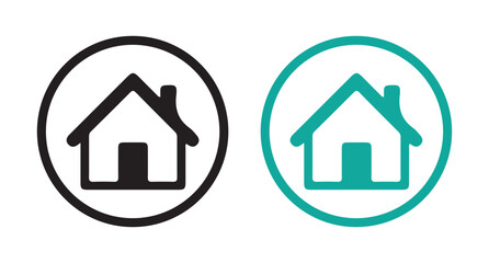 web home button icon. vector illustration eps 10