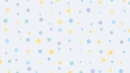 Pastel Polka Dot Background Seamless Pattern for Textile Design or Wallpaper