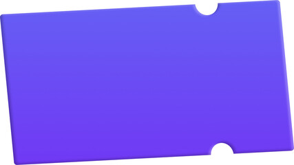 기울어진 보라색 쿠폰