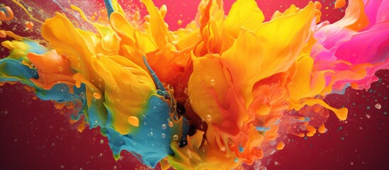 vibrant,explosion of colors,fiery autumn leaves,swirling abstract patterns,bold contrasting hues,vivid color palette,dynamic fluid motion,intricate textural details,mesmerizing abstract art
