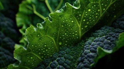 intricate,lush,vibrant green leaves,water droplets,rain,dew,natural textures,macro photography,detailed patterns,organic foliage,serene,tranquil,atmospheric
