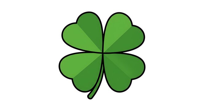 Four leaf clover graphic design