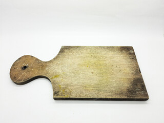 Rustic Wooden Cutting Board With Handle For Kitchen Prep And Serving