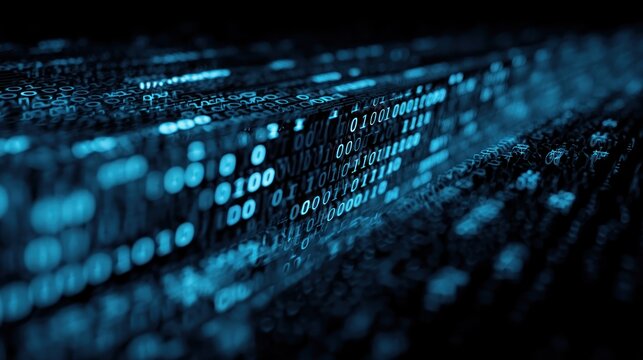 Abstract binary code display