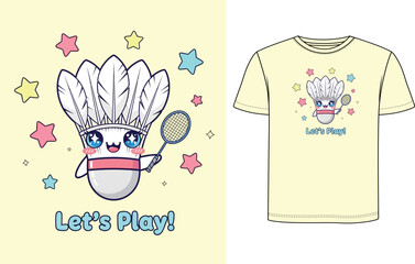 Badminton T Shirt Design