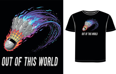 Badminton T Shirt Design