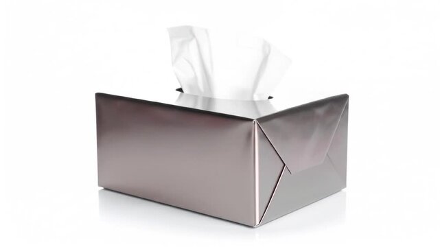 Tissue box with tissues