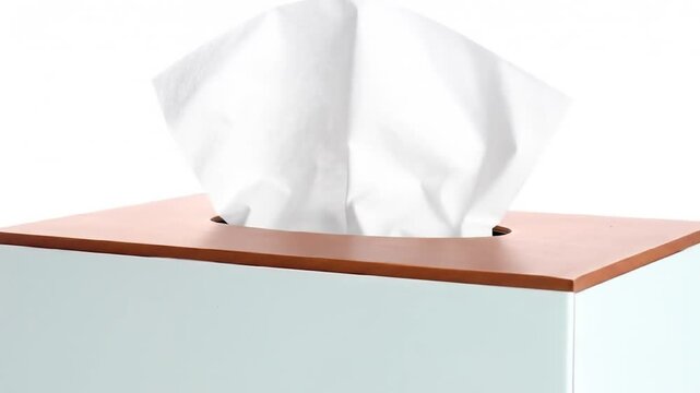 Tissue box with white tissues (1)