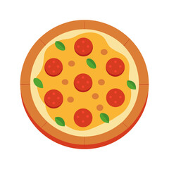 pizza isolated on white background