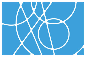 Abstract blue geometric white lines Polyhedron background seamless  rounded drawing vector illustration design for business network wallpaper connection concept EPS 10