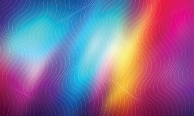 Abstract colorful background with wavy lines design