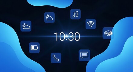 Digital Clock with Connected Devices.