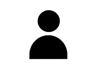 Vector art of silhouette of a person icon