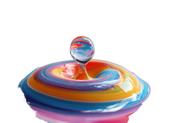 Vibrant paint splash droplet