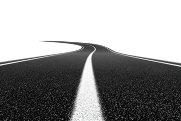 Winding road disappearing into darkness