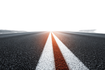 Empty asphalt road extending into darkness (1)