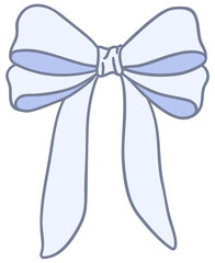 blue ribbon bow