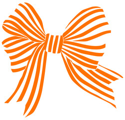 Striped Decorative Bow 