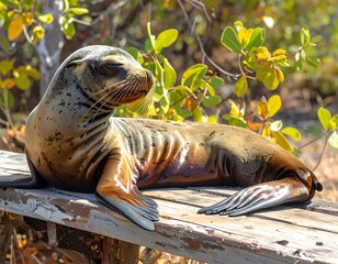 galapagos sea lions
