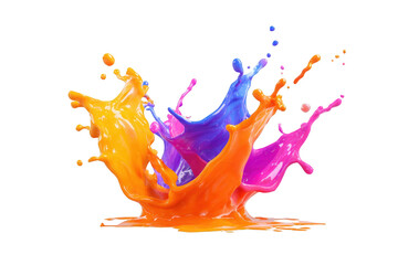 Obraz premium Vibrant colorful paint splash (2)