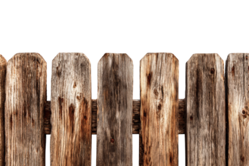 Close-up of weathered wooden fence panels