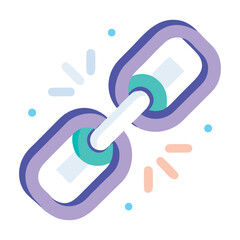 Digital Link: A stylized illustration of a digital chain link, symbolizing connectivity and the interconnected web.