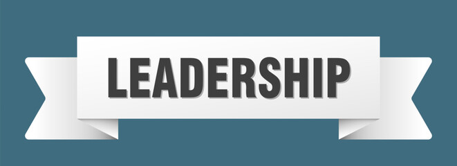 leadership ribbon isolated on transparent background. leadership ribbon