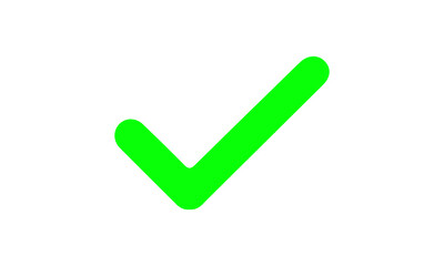 green checkmark icon on transparent background png
