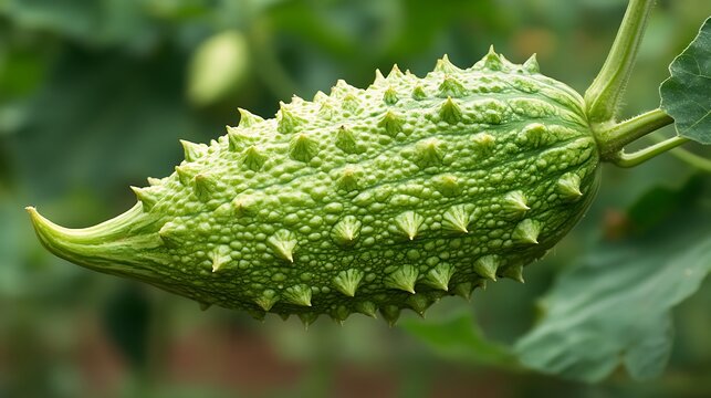 Momordica commonly karela spiny gourd melon bitter caigua
