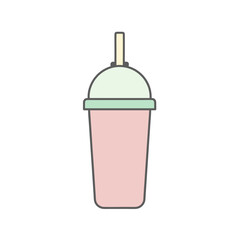 Hand Drawn Coffee Chalk Vector Illustrations – Minimalist Line Art Cafe Icons and Beverage Set