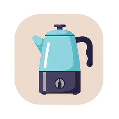 Flat Design Teapot App Icon