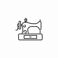 sewing machine crafting icon sign vector