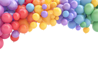 Abstract colorful sphere cluster